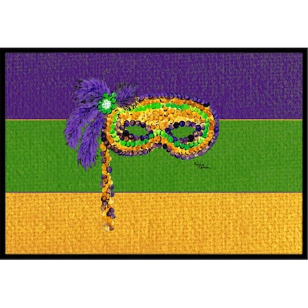 Carolines Treasures 36 x 24 in. Mardi Gras Indoor Or Outdoor Doormat CA74952